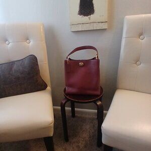 COACH pebbled leather Charlie bucket bag